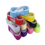 1.5m colorful nylon braided round usb cable Iphone