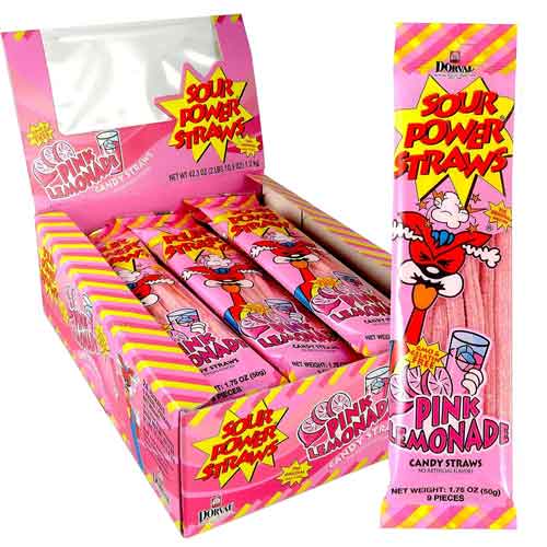 Sour-power-pink-lemonaide SOUR POWER STRAWS PINK LEMONADE 1.75 OZ ( 24 ct ) - Image 1