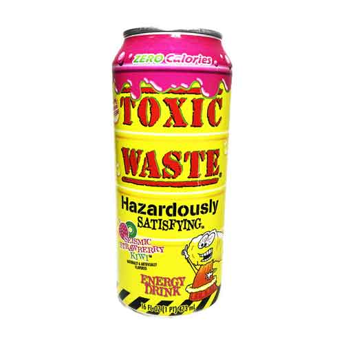 strawberry TOXIC WASTE - ENERGY DRINK SEISMIC STRAWBERRY KIWI 4ct - Image 1