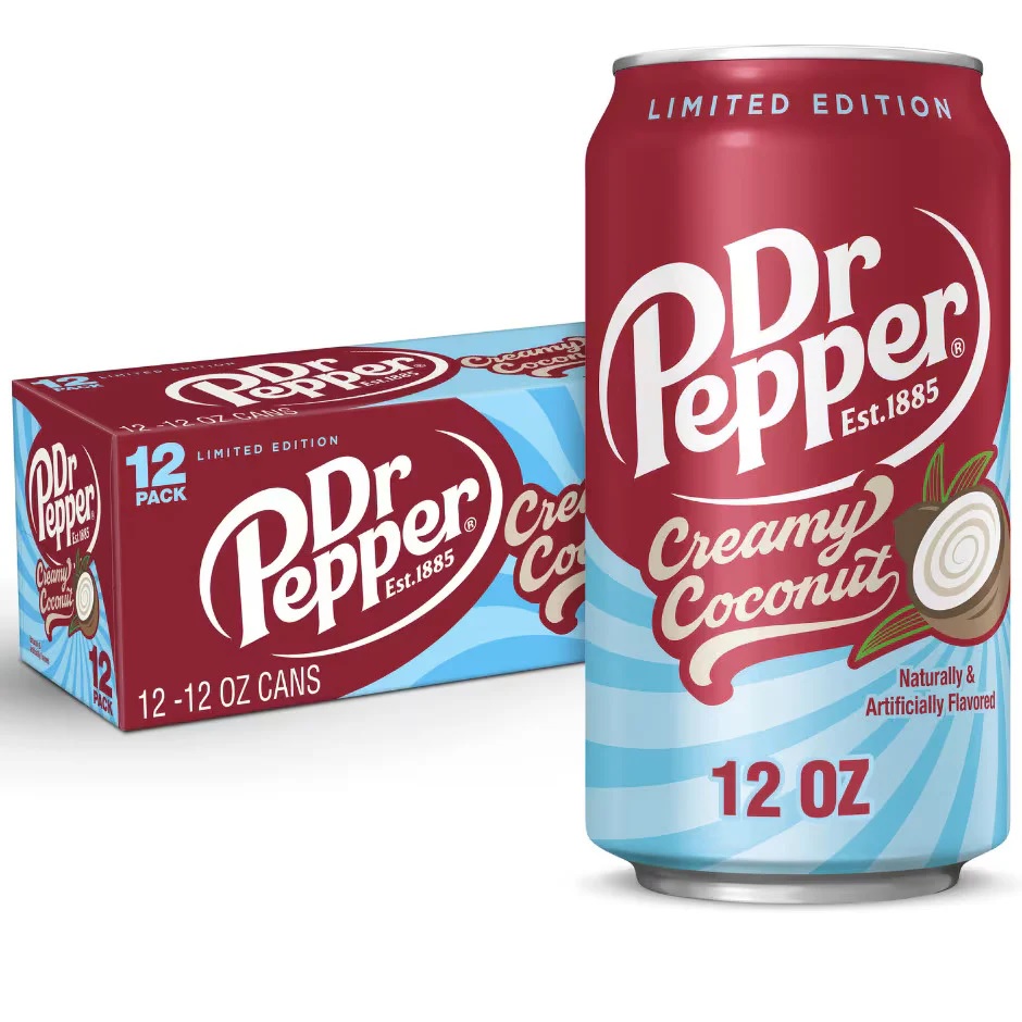 dr pepper creamy coco DR PEPPER CREAMY COCONUT 12CT (USA) - Image 1