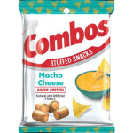 COMBOS Nacho Cheese Pretzel Baked Snacks, 6.3oz Bag