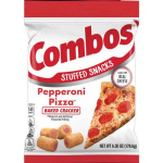 COMBOS Pepperoni Pizza Cracker Baked Snacks, 6.3 oz Bag