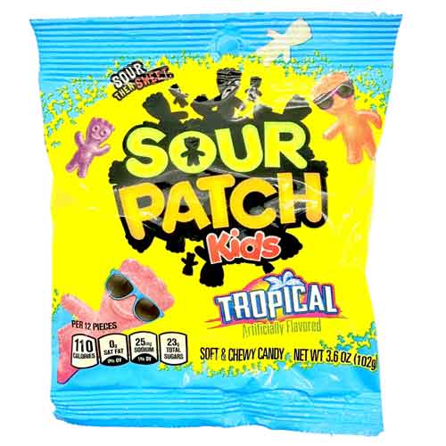tropical Sour Patch Kids Tropical 3.6oz 12 ct - Image 1