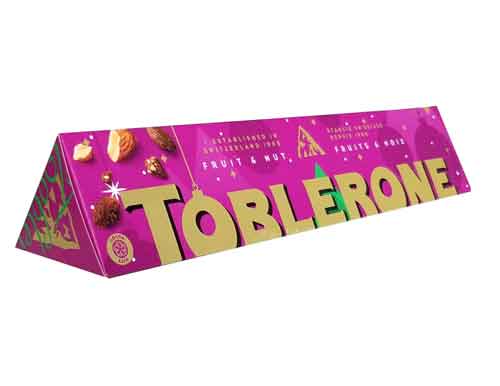 t TOBLERONE, Fruit and Nut, Milk Chocolate Bar 360g - Image 1