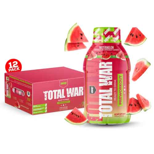 watermelon TOTAL WAR Ready To Drink Preworkout Watermelon 12 ct - Image 1