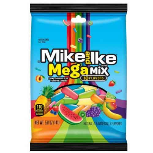 mega-mix-bags MIKE AND IKE MEGA MIX PEG BAG 5 OZ. 12 CT - Image 1
