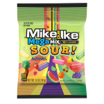 MIKE AND IKE MEGA MIX SOUR PEG BAG 5 OZ.  12 CT