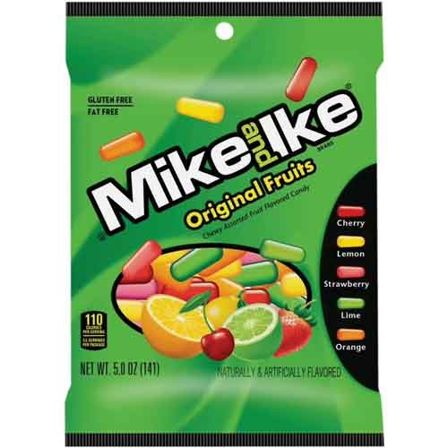 original-bag MIKE AND IKE ORIGINAL PEG BAG 5 OZ. 12 CT - Image 1