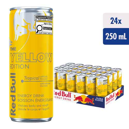 yellow Red Bull Tropical Yellow Edition 24 ct - Image 1