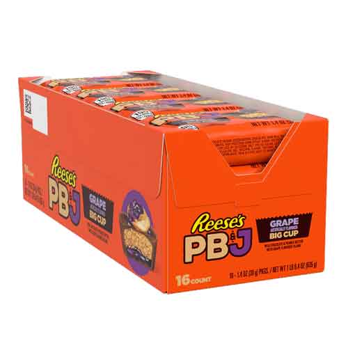 pbj-grape Reese's PB & J Grape Big Cup 39g - 16ct - Image 1
