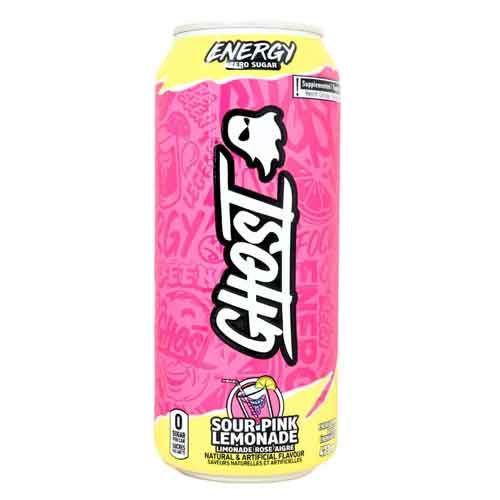 sour-pink-lemonade Ghost Energy Drink Sour Pink Lemonade 12 ct - Image 1