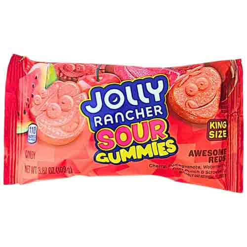awesome-red Jolly Rancher Sour Gummies Awesome Reds 3.87oz - 12 Pack - Image 1