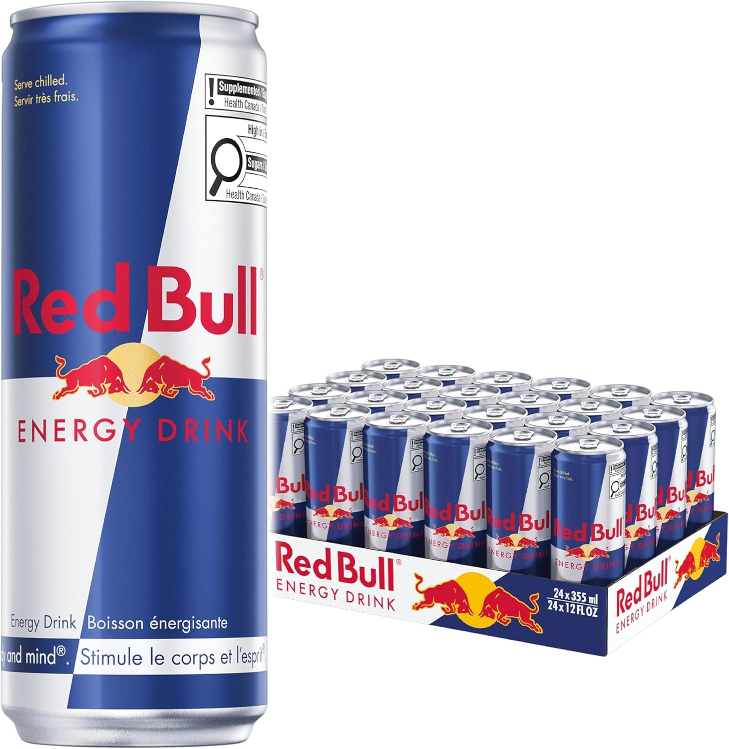 355 reg red Red Bull Energy Drink, 355 ml 24ct - Image 1