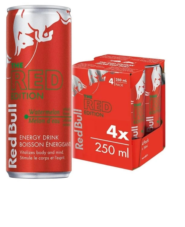 REd red 4 Red Bull Red edition Energy Drink, 250 ml 24ct (4 packs) - Image 1