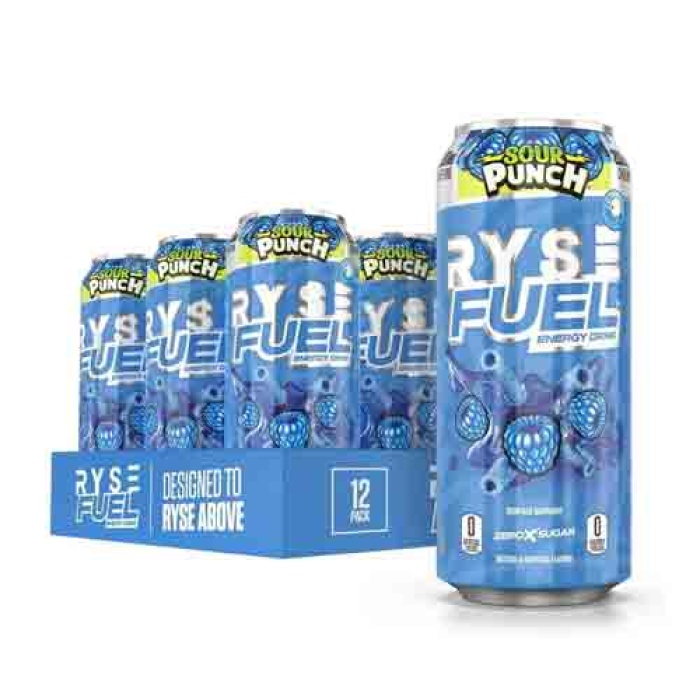 Ryse Energy Drink Sour Punch Blue Raspberry 12 ct – North Food & Fruits Inc