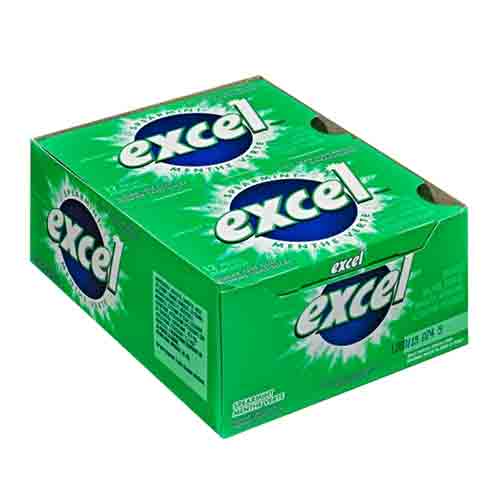 spraemint-sugar-free Excel Sugar-free Spearmint Gum 12 packs of 12 - Image 1