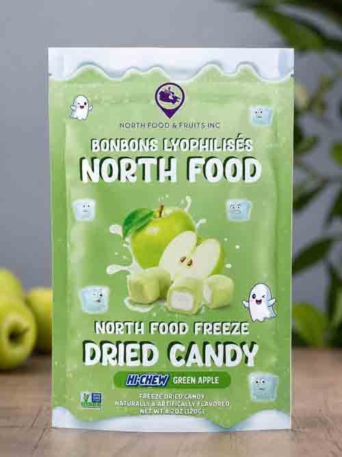 Green-Apple Hi Chew Freeze Dried Sour Green Apple - Image 1