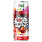 Vinut Boba Bubble Tea Strawberry 320ml