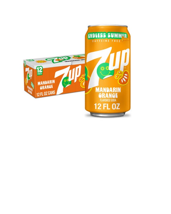 manda 7up endless summer mandarin orange 12ct - Image 1