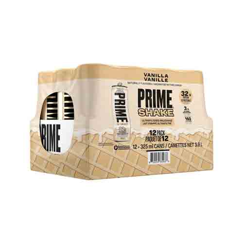 prime-vanilla PRIME Ultra-Filtered Milk 32g Protein Shake Vanilla - 12x325ml - Image 1