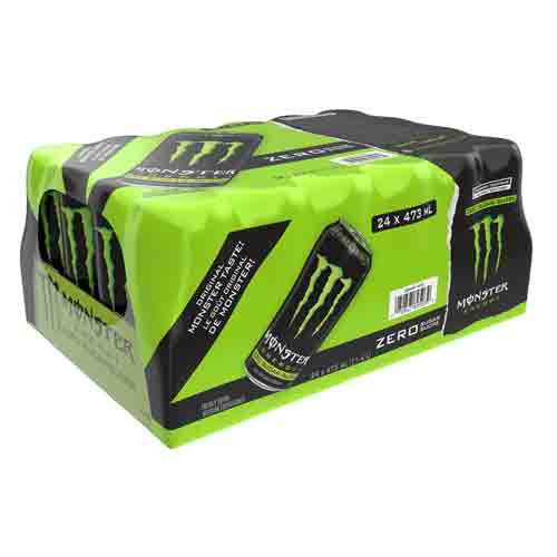 zero Monster Energy Drink Zero 24 x 473 mL - Image 1